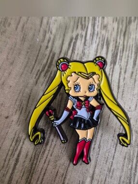 Sailor Moon Betty Boop Enamel Pin
